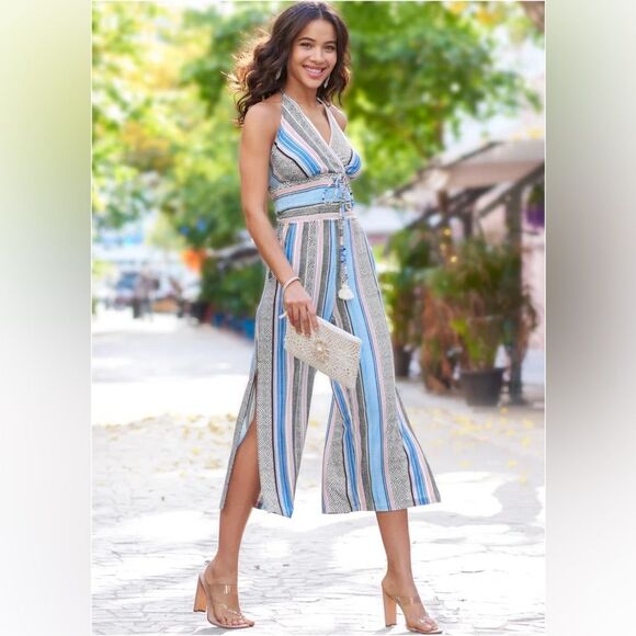 Venus Multicolor Halter Jumpsuit M - Picture 16 of 16